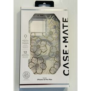 NEW Original Case-Mate Phone Case for Apple iPhone 15 Pro - FLORAL GEMS